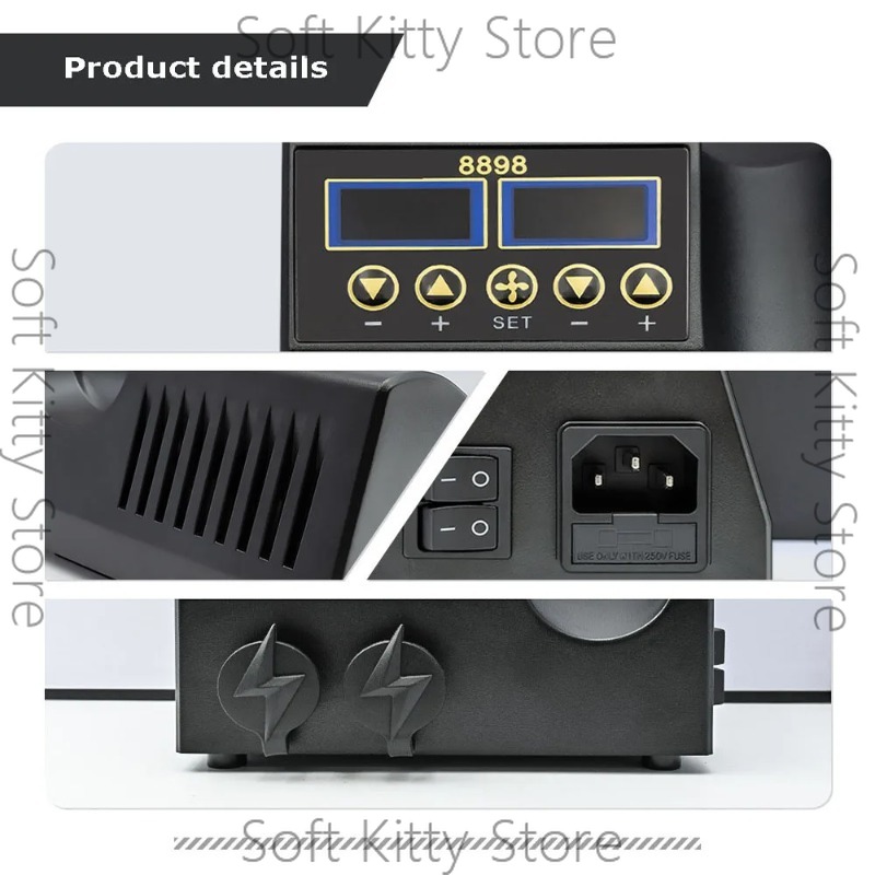 750W 2'si 1 Arada Havya Sıcak  - 2 In 1 Soldering Rework Station 750W incelemesi ve fiyatı